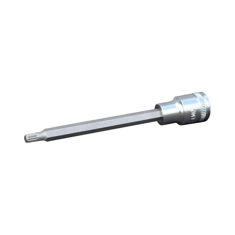 Deltach 1/2" Stecknuss, Steckschlüssel M8 polytooth/spline, 140mm 127208