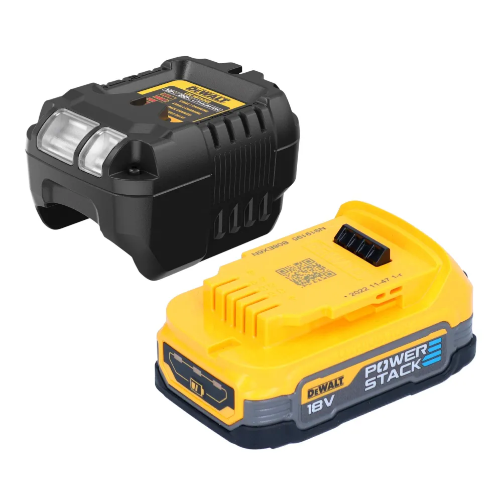 DeWalt DCL 040 E1 Akku LED Lampe 18 V 110 lm + 1x Powerstack Akku 1,7 Ah + Ladegerät