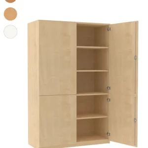 Halbtürschrank mit Doppeltüren - Höhe 190cm