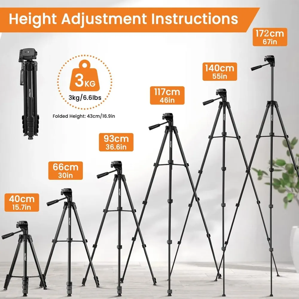 Handy Stativ 2024 Upgrade 172cm Kamera Smartphone iPad