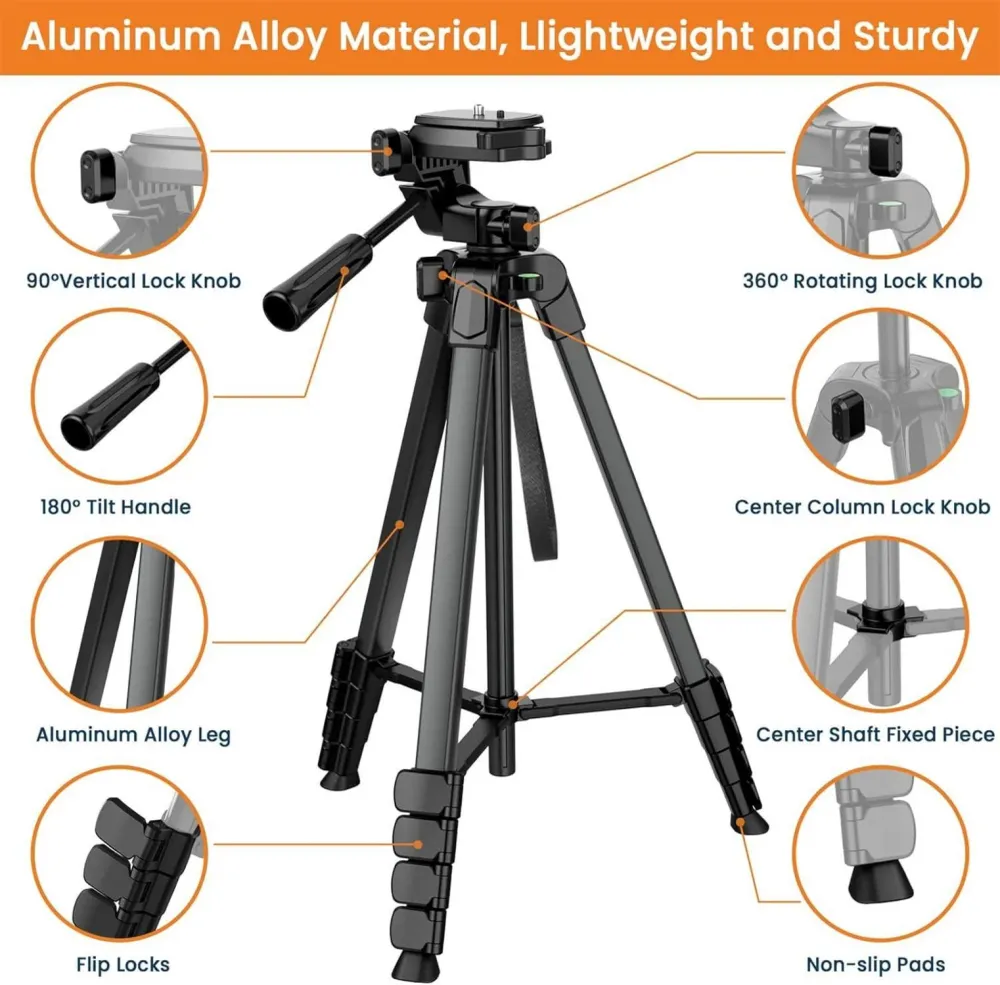Handy Stativ 2024 Upgrade 172cm Kamera Smartphone iPad