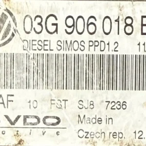 IMMO OFF File VW Passat 2.0 TDI Siemens VDO Simos PPD1.2 , 03G906018 EM , 5WP45562 AF , SW 6576286164 Software upgrade 03G...