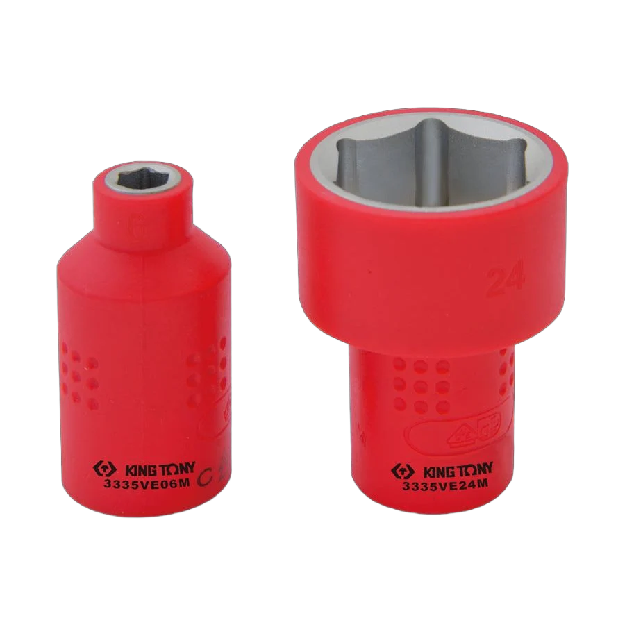 KING TONY Profi-Werkzeuge - 3/8" Steckschlüssel, isoliert 8mm 3335VE08M