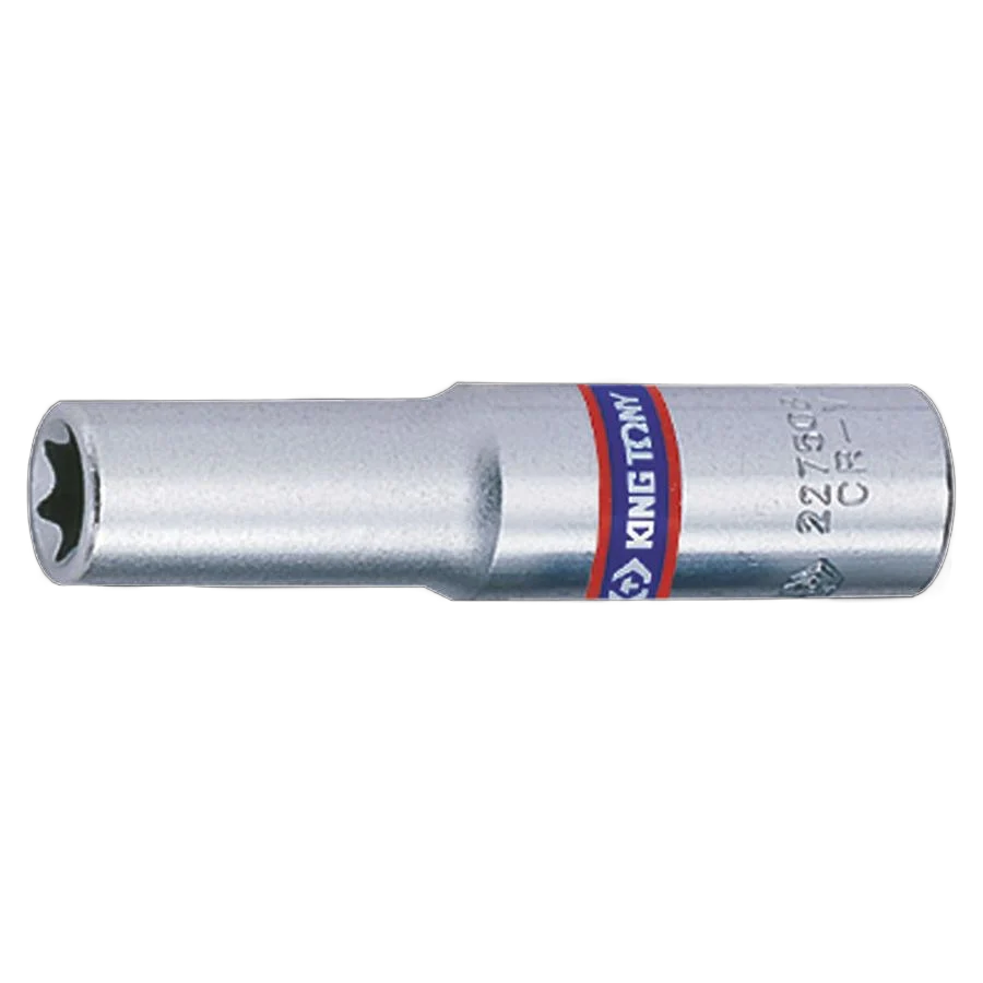 KING TONY Profi-Werkzeuge - 1/4" TORX®-Steckschlüssel-Einsatz, lang - E7 227507M