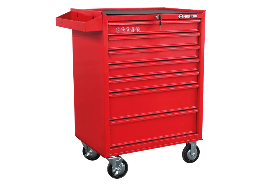 KING TONY Profi-Werkzeuge - Werkzeugwagen - 7 Schubladen ST874347B