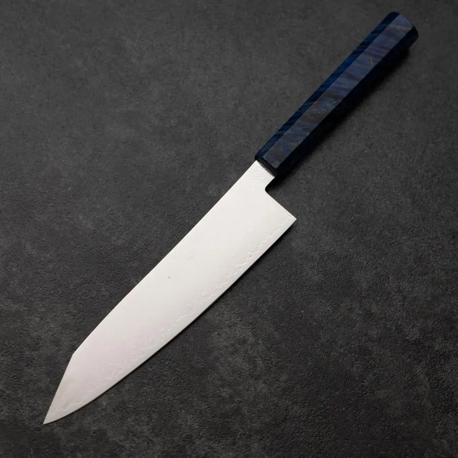 Kiritsuke VG-10 Damast Blauer Birkenholz Griff 210mm