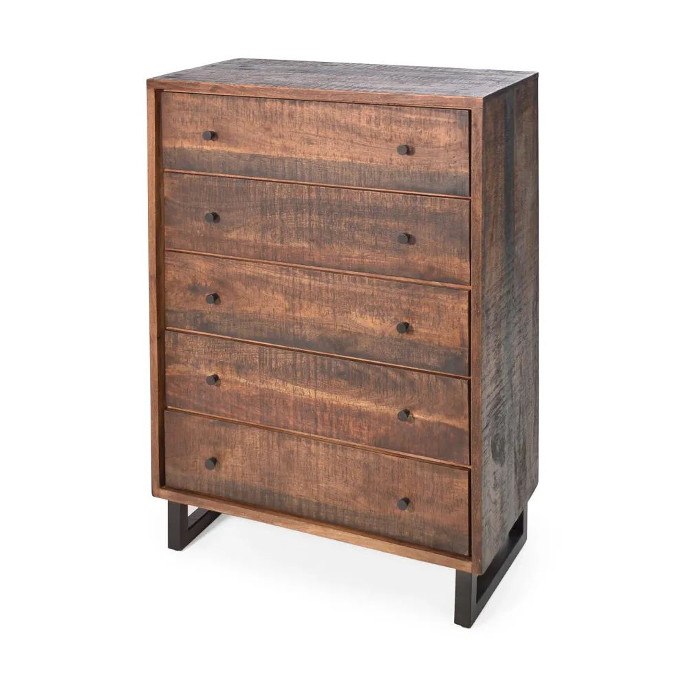 Kommode Mango massiv Retro Vintagelook Kumasi