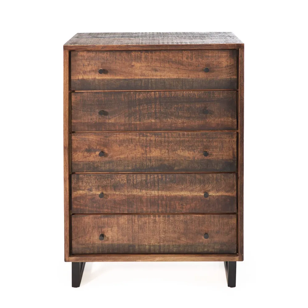 Kommode Mango massiv Retro Vintagelook Kumasi