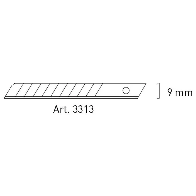 Kraftwerk Abbrechklingen-Messer 9 mm