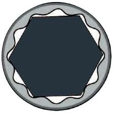 Kraftwerk PRO LINE Ring-Maulschlüssel 1/4"