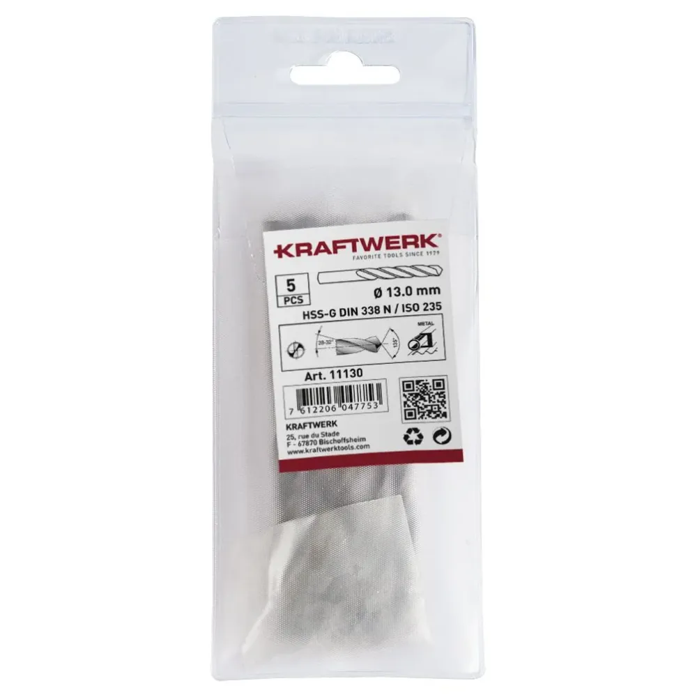 Kraftwerk Spiralbohrer HSS-R DIN 338 Typ N 6.8 mm