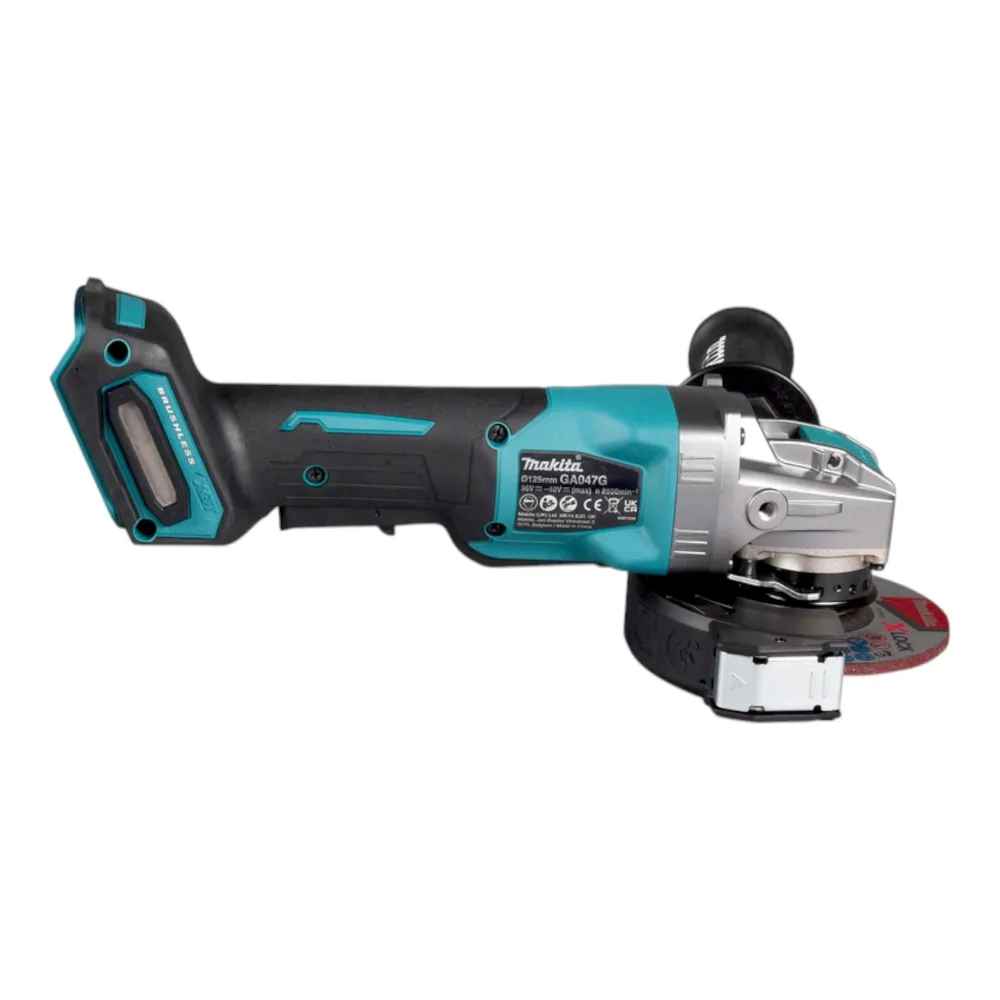 Makita GA 047 GM101 Akku Winkelschleifer 40 V max. 125 mm X-LOCK Brushless + 1x Akku 4,0 Ah + Ladegerät