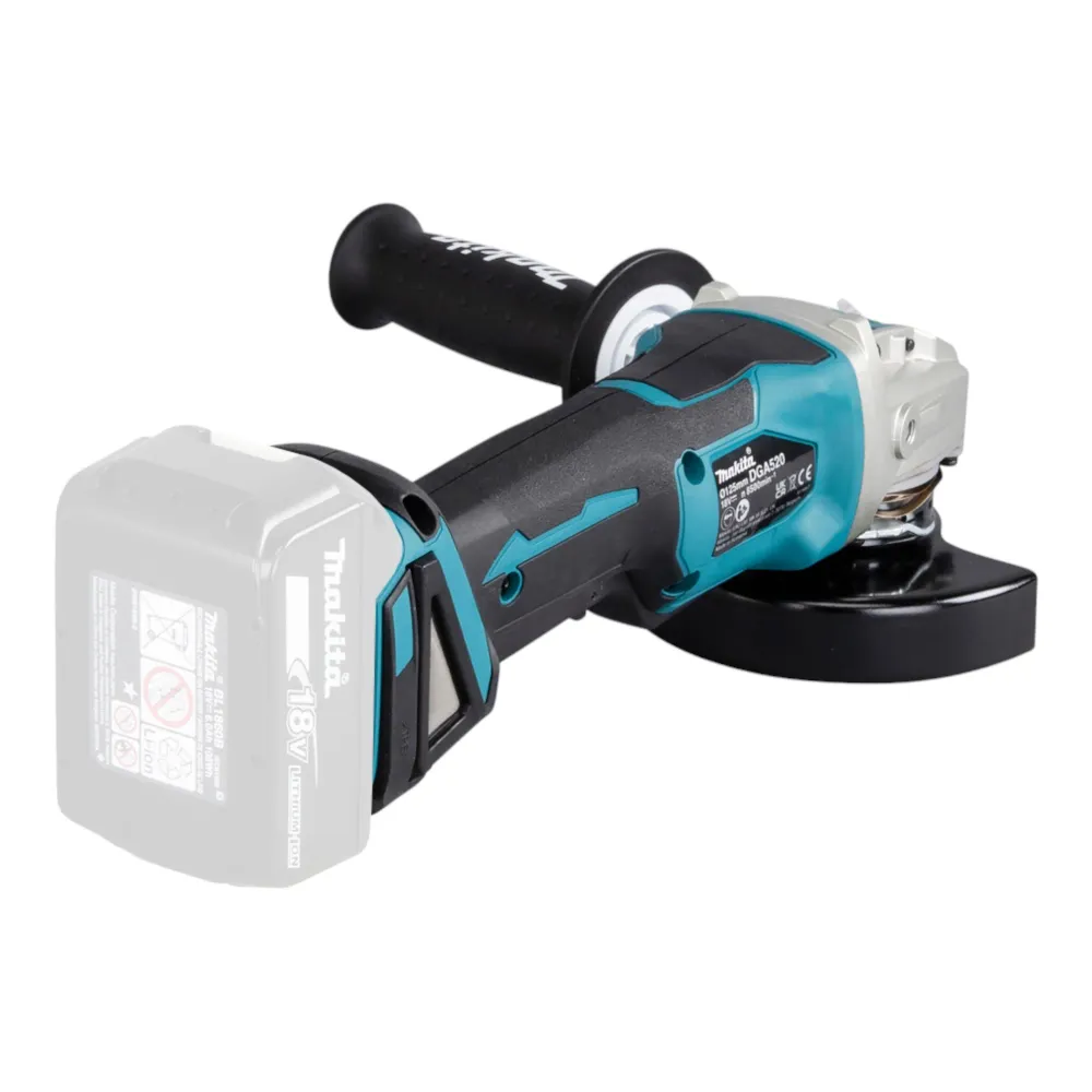 Makita DGA 520 ZX1 Akku Winkelschleifer 18 V 125 mm X-LOCK Brushless Solo - ohne Akku, ohne Ladegerät