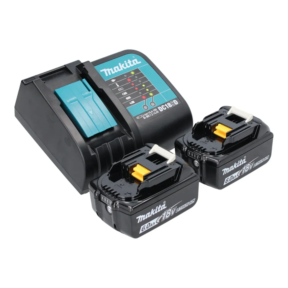 Makita DML 816 SG Akku Arbeitsleuchte 18 V 100 - 500 lm LED + 2x Akku 6,0 Ah + Ladegerät