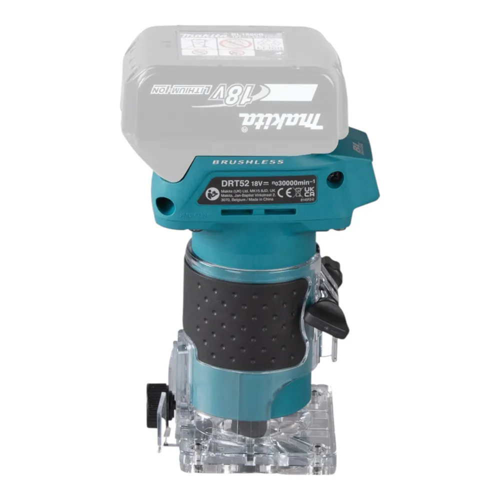 Makita DRT 52 SA1 Akku Kantenfräse 18 V 6 mm Brushless + 1x Akku 2,0 Ah + Ladegerät