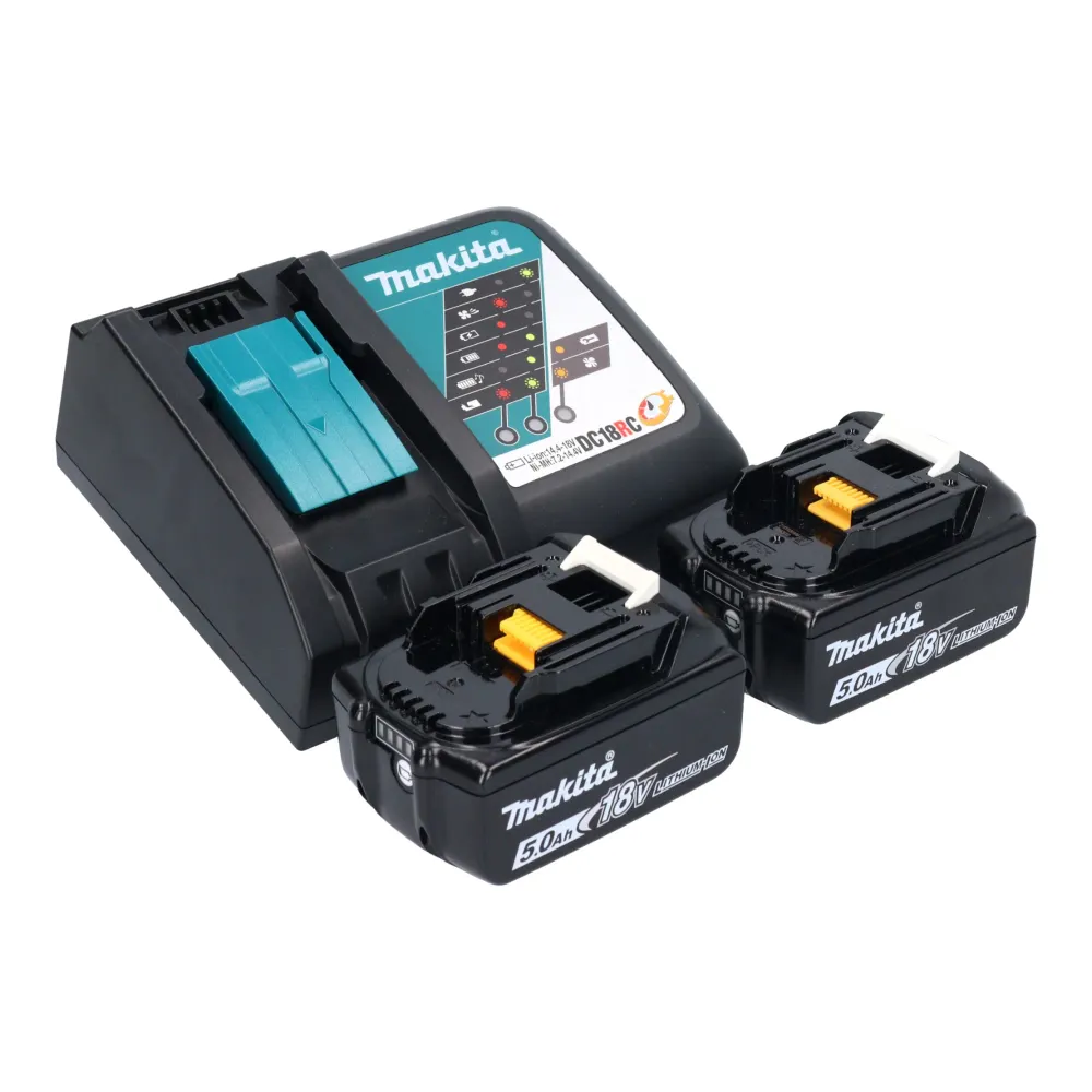 Makita DTD 173 RT Akku Schlagschrauber 18 V 180 Nm 1/4“ Brushless + 2x Akku 5,0 Ah + Ladegerät