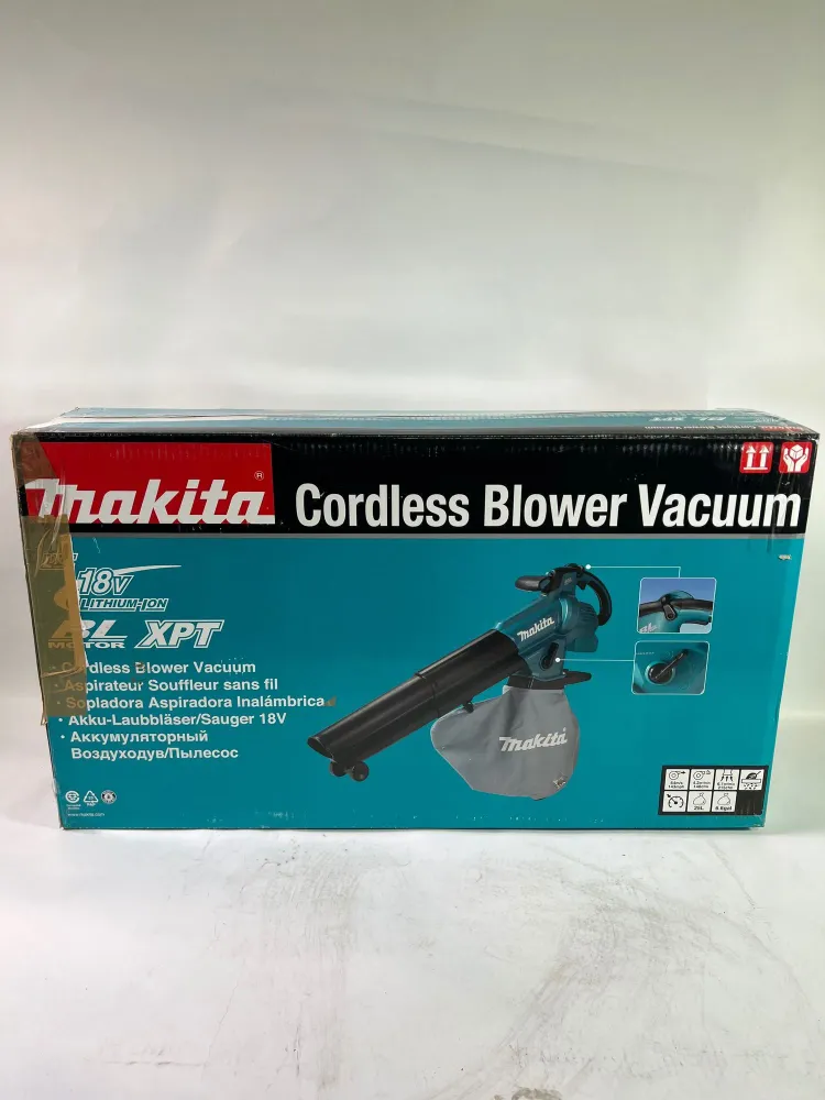 Makita DUB 187 Z Akku Laubbläser und Laubsauger 18 V Brushless Solo - ohne Akku, ohne Ladegerät - Leicht Gebraucht