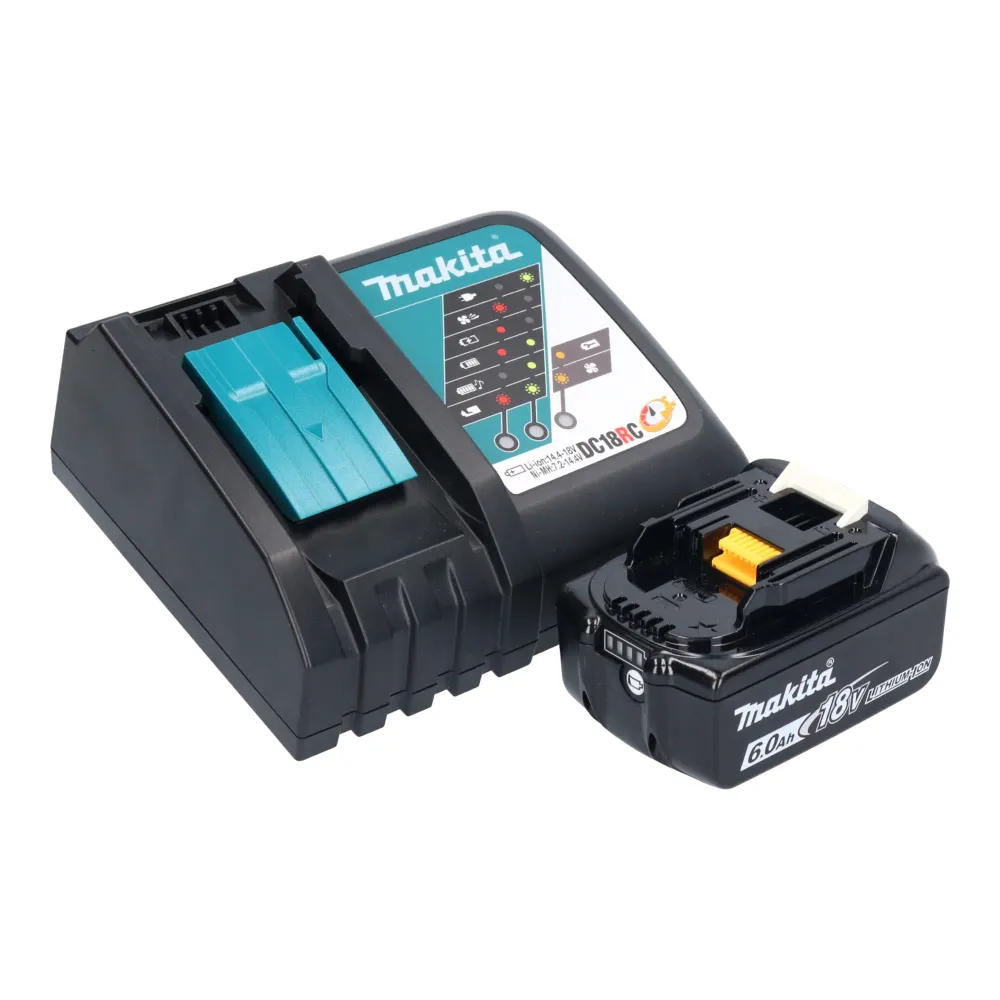 Makita DUH 506 RG Akku Heckenschere 18 V 50 cm Brushless + 1x Akku 6,0 Ah + Ladegerät