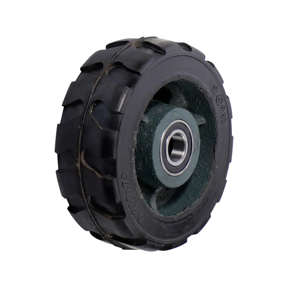 MAMMUTH Loses Rad 600kg 200 x 67mm - Gummi Schwerlastrolle