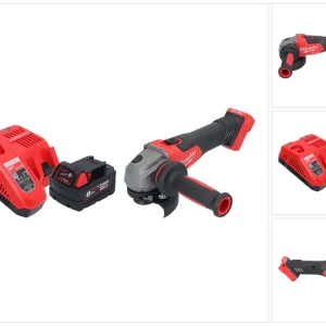 Milwaukee M18 FSAG115X-601 Akku Winkelschleifer 18 V 115 mm Brushless + 1x Akku 6,0 Ah + Ladegerät