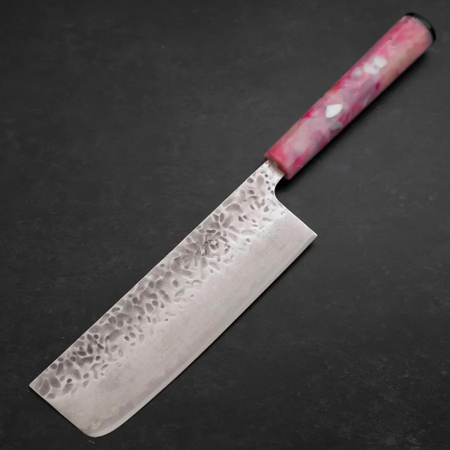 Nakiri AUS-10 Tsuchime Damast Sakura Ozeanplastik Griff 165mm