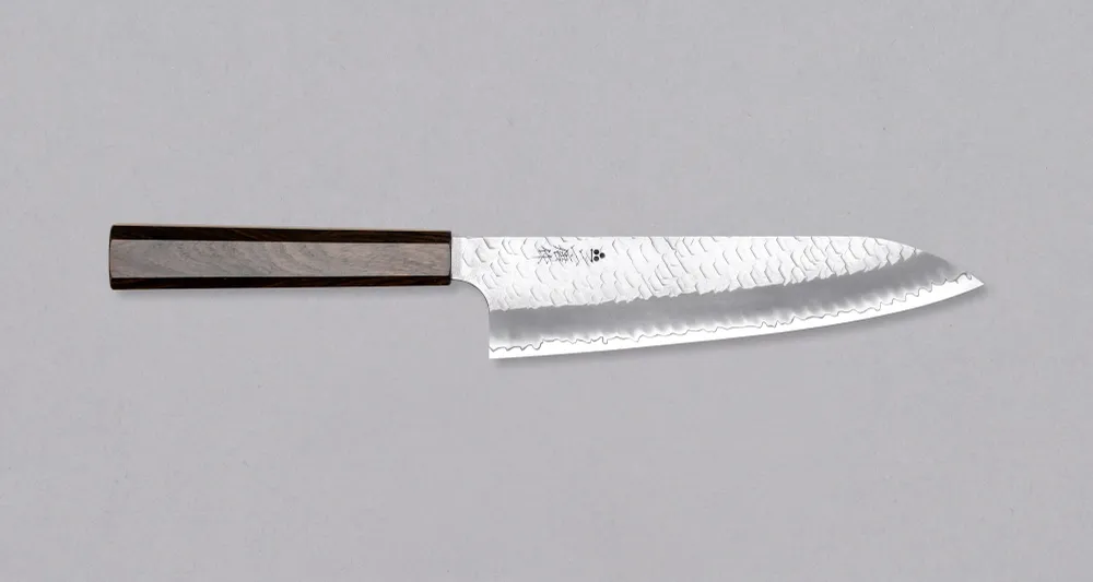 Nigara Gyuto SG2 Tsuchime Wa Ebenholz 210 mm (8,3 Zoll)
