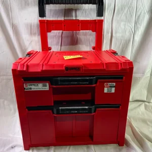 Qbrick System PRO Cart 2.0 Plus Drawer 2 Red Ultra HD Custom mobile Box auf Rädern 520 x 415 x 660 mm 9,5 l 12 l abnehmbar...