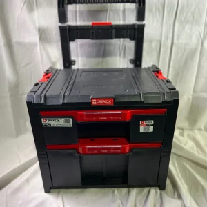 Qbrick System PRO Cart 2.0 Plus Drawer 2 mobile Box auf Rädern 520 x 415 x 660 mm 9,5 l 12 l abnehmbarer Doppelteleskopgri...