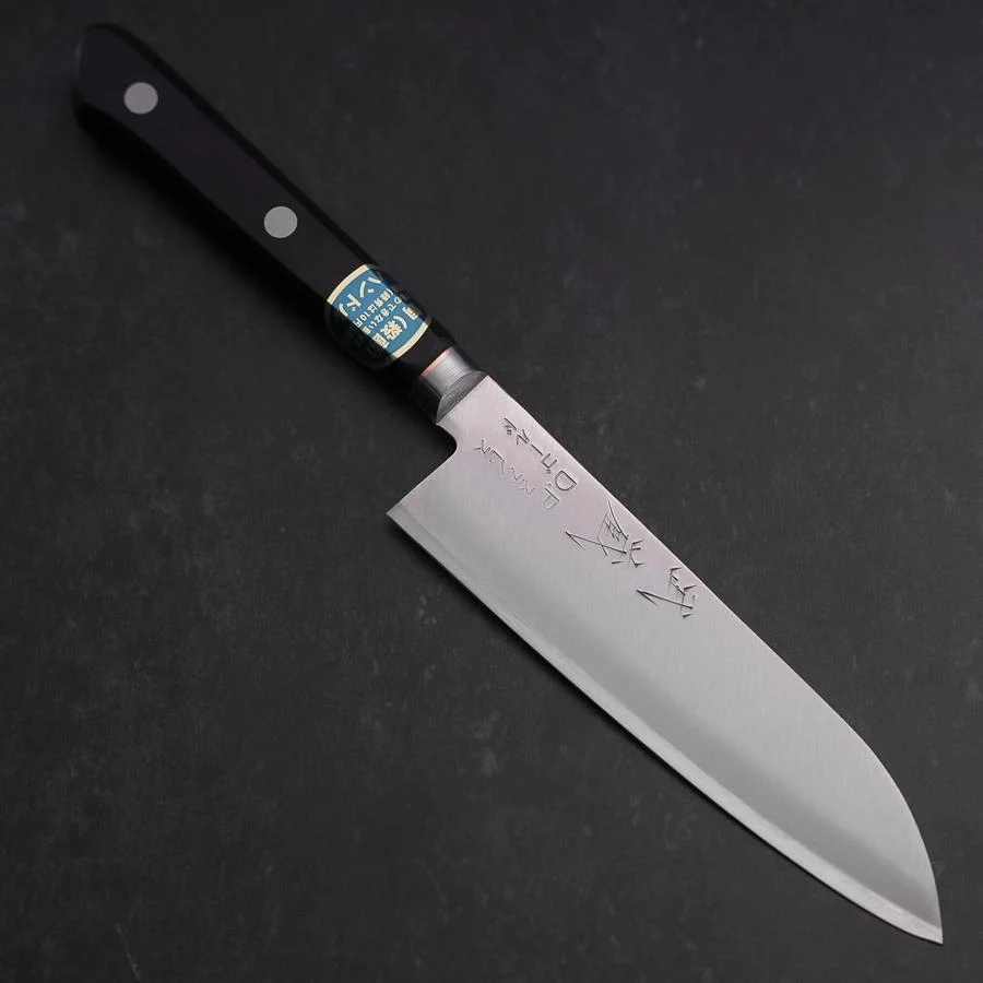 Santoku VG-1 Poliert Westlicher Griff mit Kupfer-Inlay 135mm