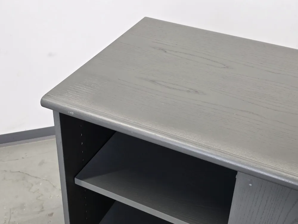 SCHIEBETÜREN SIDEBOARD grau tv board kommode wohnzimmer retro vintage