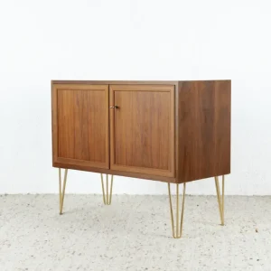 Vintage Kommode Sideboard Schrank Holz Nuss Mid Century 1960er 60s