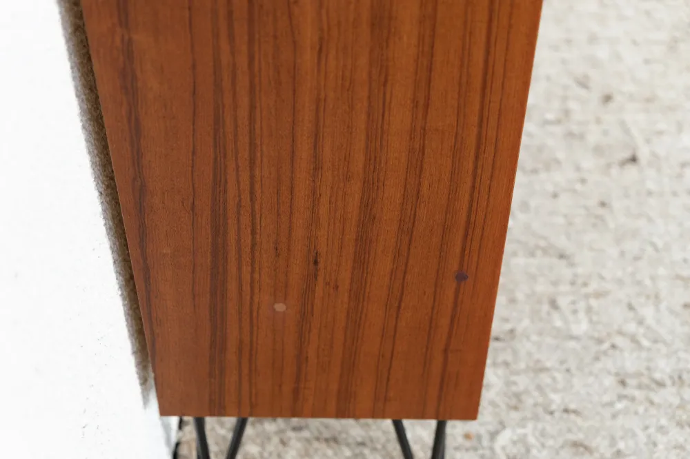 Vintage Regal Bücherregal Kommode Holz Nuss Mid Century