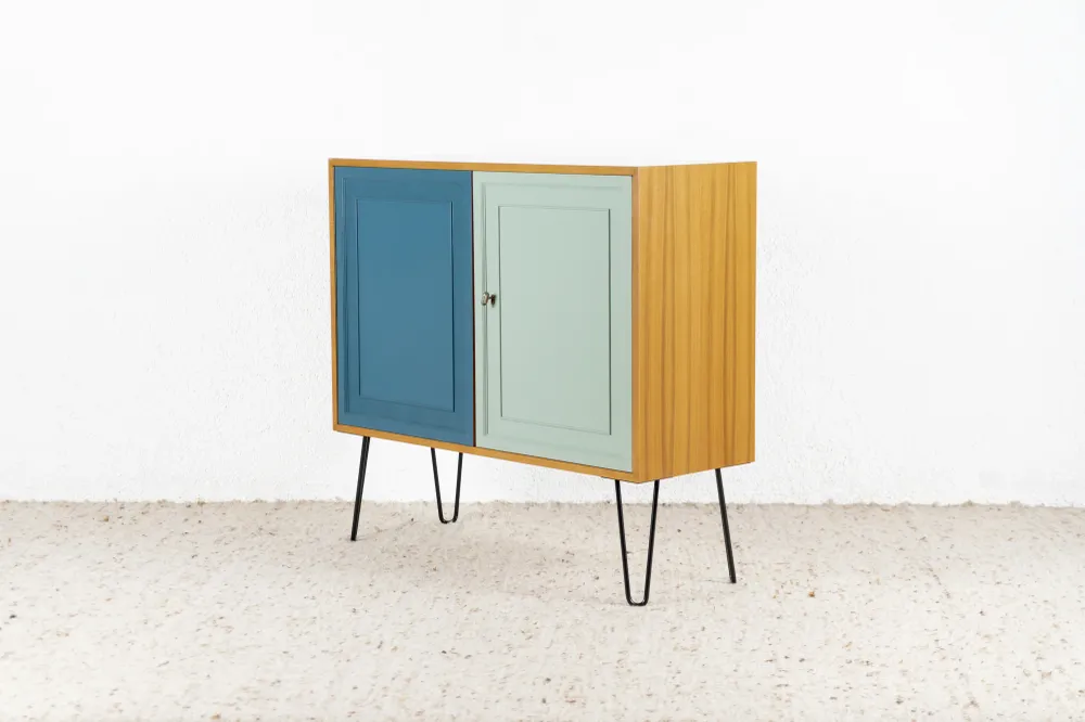 Vintage Sideboard Kommode Schrank Mid Century GERO Holz Nuss