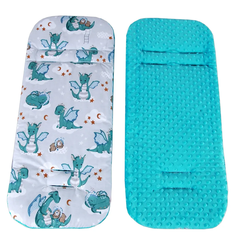 BabyLux Sitzauflage für Kinderwagen Buggy Sitzeinlage Kinderwagenauflage S130. Dino