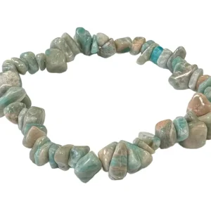 Peruanisches Amazonit Splitterarmband – Sanfte Harmonie (5-8 mm)