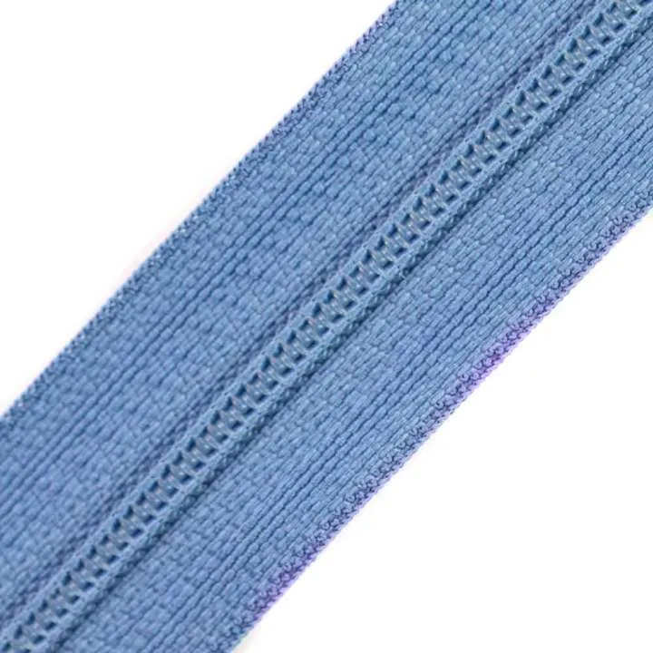 Reißverschluss Meterware für Kleidung blau