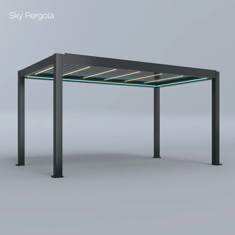 Spa Solutions Sky Pergola SkyMax Ultra Aluminium Pergola LED 3m x 5m motorisiert
