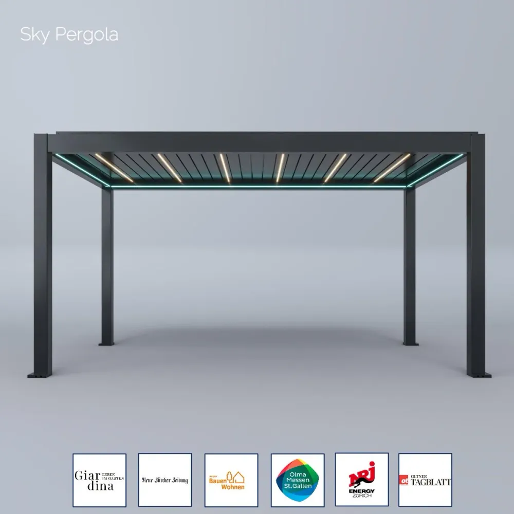Spa Solutions Sky Pergola SkyMax Ultra Aluminium Pergola LED 3m x 5m motorisiert
