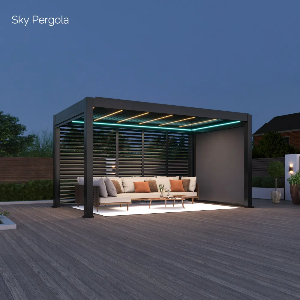 Spa Solutions Sky Pergola SkyMax Ultra Aluminium Pergola LED 3m x 5m motorisiert