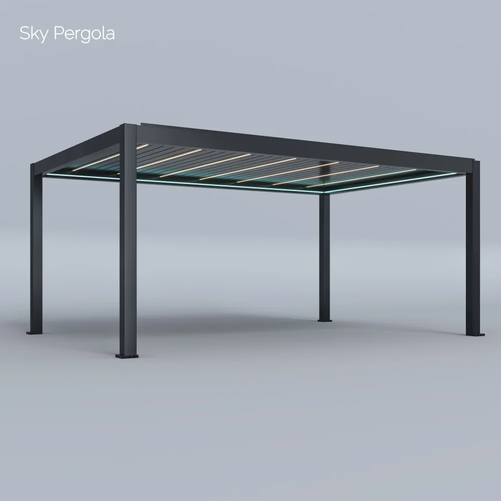 Spa Solutions Sky Pergola SkyMax Ultra Aluminium Pergola LED 4m x 6m motorisiert