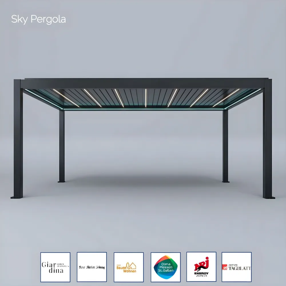 Spa Solutions Sky Pergola SkyMax Ultra Aluminium Pergola LED 4m x 6m motorisiert