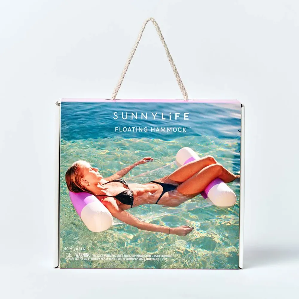 Sunnylife Floating Hammock Pool Party Magenta