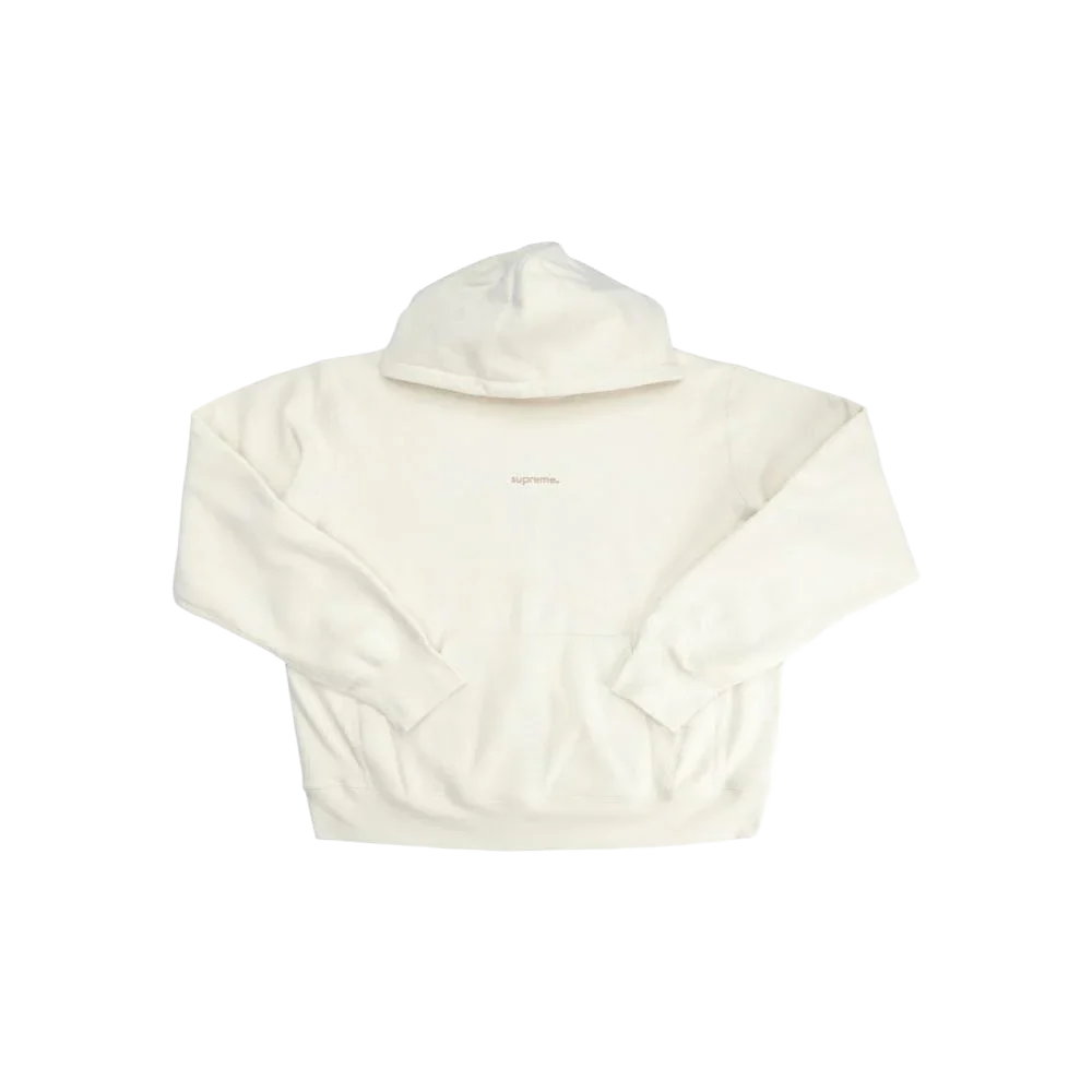 Supreme Trademark Hooded Sweatshirt Natural