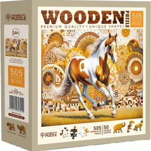 Wooden City Puzzle Holz L Elegant Horse
